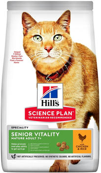 Hill's Science Plan Feline Senior Vitality Mature Adult +7 Huhn und Reis Trockenfutter 7kg
