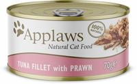 Sparpaket Applaws Cat in So&szlig;e 24 x 70 g - Thunfischfilet mit Garnelen