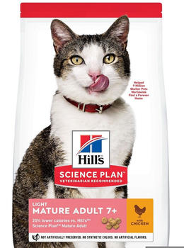 Hill's Science Plan Feline Mature Adult Light Huhn 7kg Hill's Science Plan Feline Mature Adult Light Huhn 7kg