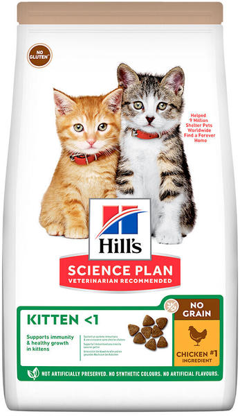 Hill's Science Plan Kitten No Grain mit Huhn Trockenfutter 1,5kg