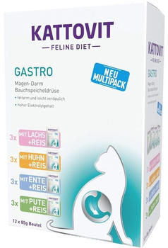 Kattovit Feline Diet Gastro Multipack Nassfutter 12x85g