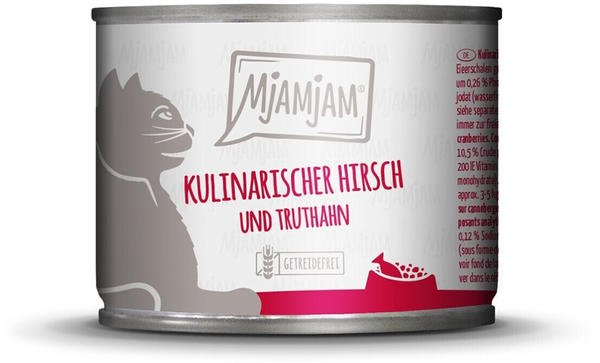MjAMjAM Kulinarischer Hirsch und Truthahn an frischen Cranberries Katzen-Nassfutter 200g