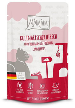 MjAMjAM Kulinarischer Hirsch und Truthahn an frischen Cranberries Katzen-Nassfutter 125g