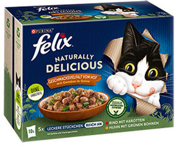 Felix Naturally Delicious Vielfalt vom Hof 10x80g Multipack