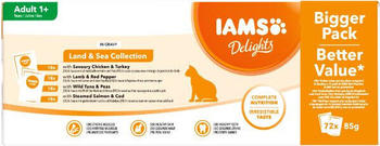 IAMS Cat Naturally Land- und Seekollektion in Sauce 72x85g