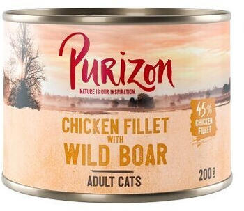 Purizon Adult Hühnerfilet mit Wildschwein Katzen-Nassfutter 200g
