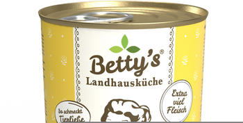 Betty's Landhausküche Katze Adult Geflügel pur mit Taurin Nassfutter 400g