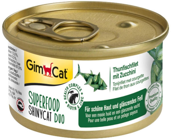 GimCat Superfood ShinyCat Duo Thunfisch mit Zucchini 70g