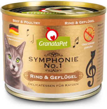 GranataPet Symphonie No.1 Katze Rind und Geflügel 200g