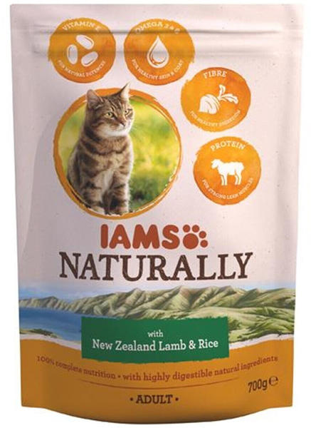 IAMS Naturally Katze Lachs und Reis 700g