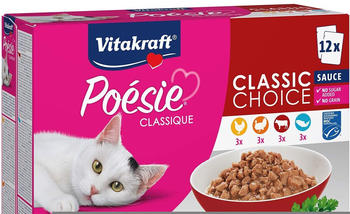Vitakraft Poésie Classique in Sauce Katzenfutter 12x85g