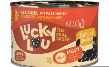 Lucky Lou Adult Geflügel mit Pastinaken Katzen-Nassfutter 200g
