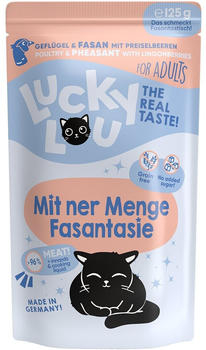 Lucky Lou Adult Geflügel & Fasan Katzen-Nassfutter 125g