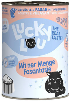 Lucky Lou Adult Geflügel & Fasan Katzen-Nassfutter 400g