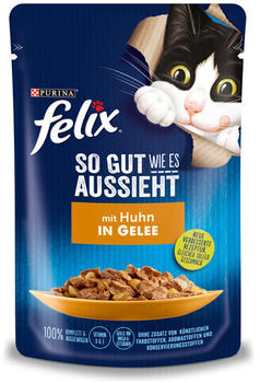 Felix So gut wie es aussieht Adult Katze mit Huhn in Gelee 85g