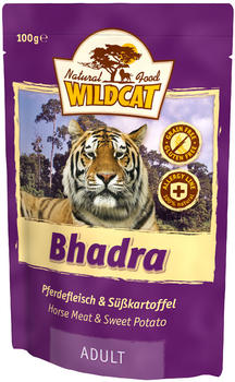 Wildcat Bhadra Katze Trockenfutter Pferdefleisch mit Süßkartoffeln 100g