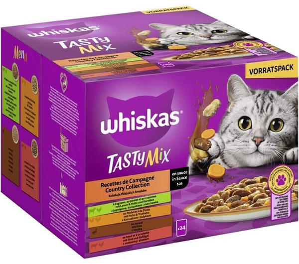 Whiskas TASTY MIX Multipack Nassfutter Country Collection in Sauce 24x85g