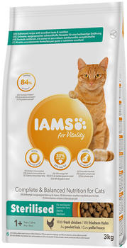 IAMS for Vitality Cat Adult 1+ with chicken dry food 3kg