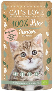 Cat's Love Junior Bio Geflügel 100g