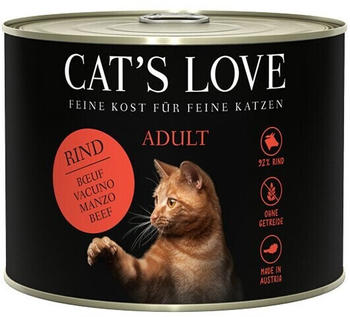 Cat's Love Adult Rind Pur mit Distelöl & Löwenzahn 200g