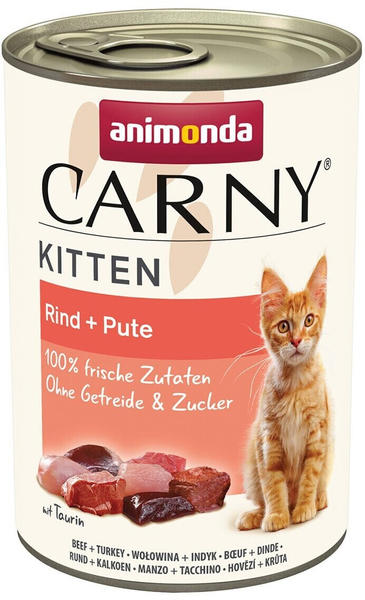 Animonda Carny Kitten Katze Nassfutter Rind + Pute 400g