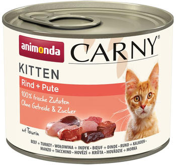 Animonda Carny Kitten Katze Nassfutter Rind + Pute 200g