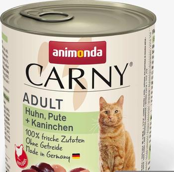 Animonda Carny Adult Katze Nassfutter Huhn, Pute + Kaninchen 800g