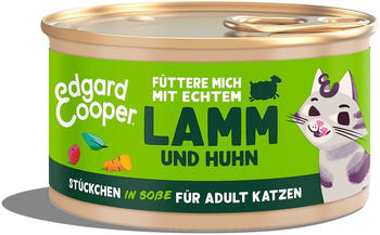 Edgard & Cooper Adult Katze Nassfutter Lamm und Huhn 85g