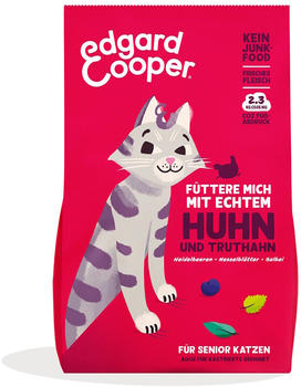 Edgard & Cooper Senior Katze Trockenfutter Huhn und Truthahn 2kg