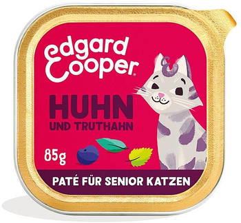 Edgard & Cooper Senior Katze Nassfutter Huhn und Truthahn Paté 85g