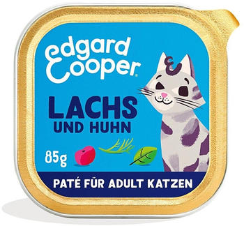 Edgard & Cooper Adult Katze Nassfutter Lachs und Huhn Paté 85g