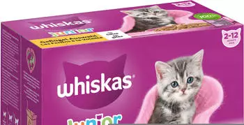 Whiskas Junior Geflügel Auswahl in Sauce 12x85g Whiskas Junior Geflügel Auswahl in Sauce 12x85g