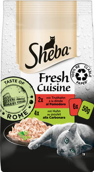 Sheba Fresh Cuisine Katze adult Taste of Rome Nassfutter 6x50g