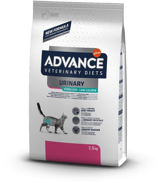 Affinity Advance Veterinary Diets Urinary Sterilized Low Calorie Cat Dry Food 7,5kg