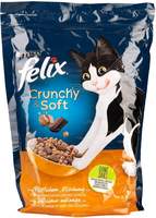 Felix crunchy & soft mit Mischung aus Huhn und Truthahn 950g