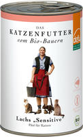 defu Katzenfutter | 1 x 410 g | Pate Bio Lachs Sensitiv | Alleinfuttermittel...