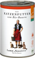 defu Katzenfutter | 1 x 410 g | Pate Bio Lamm Sensitiv | Alleinfuttermittel Premium