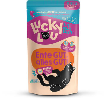 Lucky Lou Adult Gefl&uuml;gel & Ente mit K&uuml;rbis Katzen-Nassfutter 125g