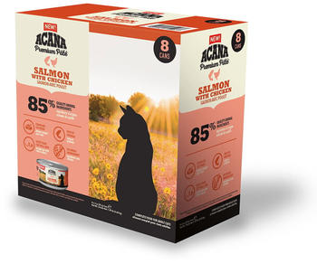 Acana Adult Premium Pâté Salmon & Chicken Katzen-Nassfutter Multipack 8x85g