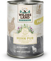 Wildes Land Nassfutter f&uuml;r Katzen, Geschmack, Huhn, 6 x 400 g