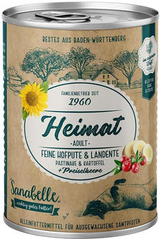 Sanabelle Adult Heimat feine Hofpute & Landente mit Pastinake & Kartoffel Katzen-Nassfutter 400g