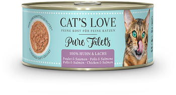 Cat's Love Pure Filets Lachs & Huhn Nassfutter 100g