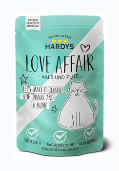 HARDYS Love Affair Katze Kalb und Pute Nassfutter 100g