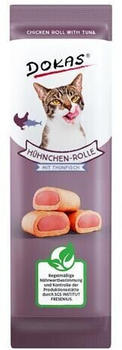 Dokas Adult Hühnchen-Rolle Katzensnack mit Thunfisch 10g