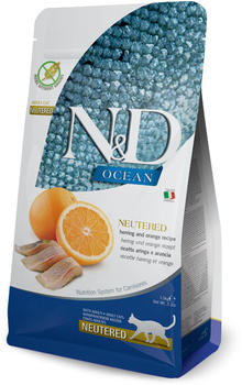 Farmina N&D Ocean Cat Adult Neutered Herring & Orange Recipe 5 kg