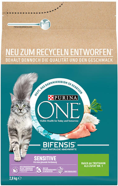 Purina ONE Sensitive Reich an Truthahn Katzen-Trockenfutter 2,8kg
