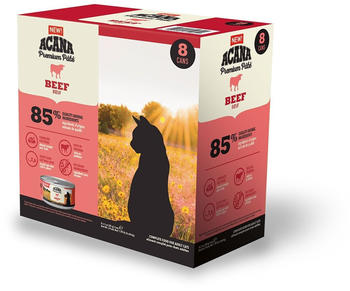 Acana Adult Premium Pâté Beef Katzen-Nassfutter 8x85g