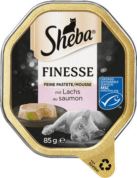 Sheba Finesse feine Pastete/Mousse mit Lachs MSC Schale 85g