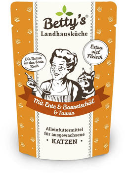 Betty's Landhausküche Katzen-Nassfutter mit Ente & Borretschöl & Taurin 100g