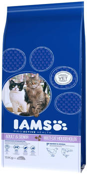 IAMS Multicat Huhn & Lachs Trockenfutter 15kg
